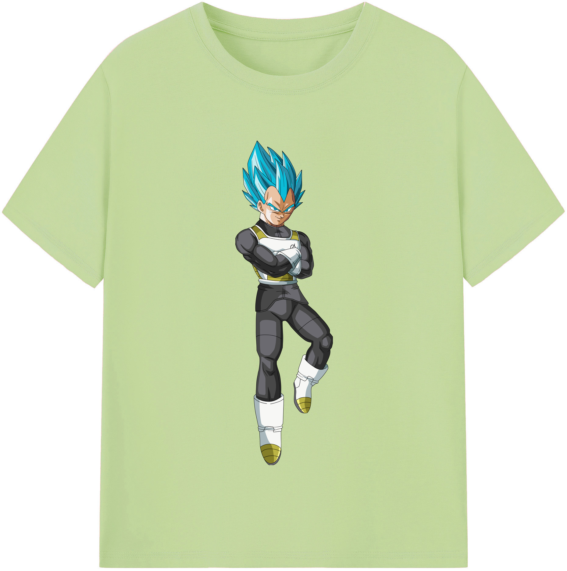 （画像用） ドラゴンボール ベジータ四世（Bejīta Yonsei）DRAGON BALL Vegeta IV 綿100％半袖Tシャツ（フロントプリント）